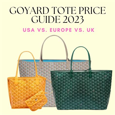 original goyard bag price|goyard tote bag price 2023.